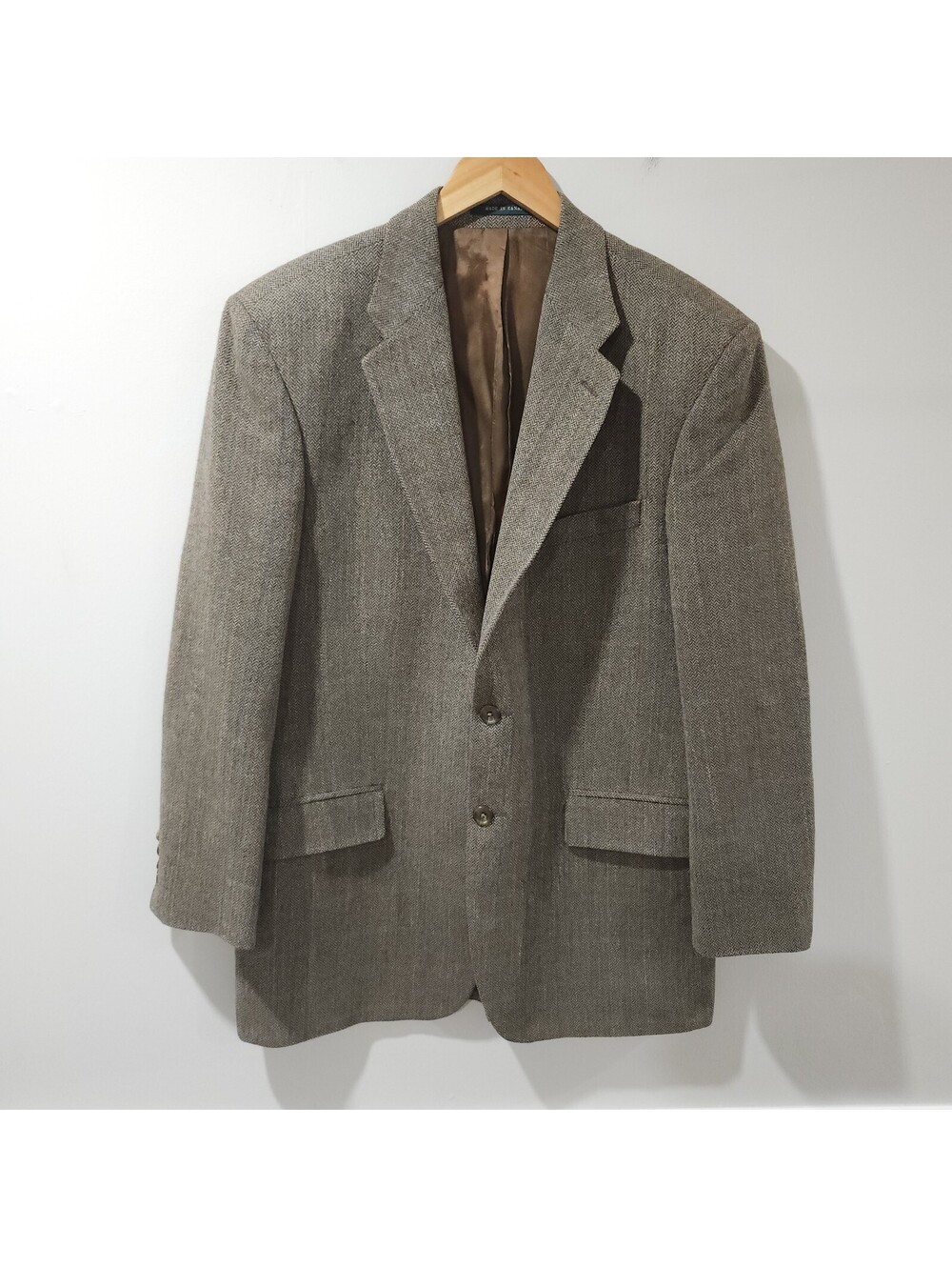 Lauren Ralph Lauren Suit Jacket Blazer Wool Sport Coat Herringbone Tweed Men 44T